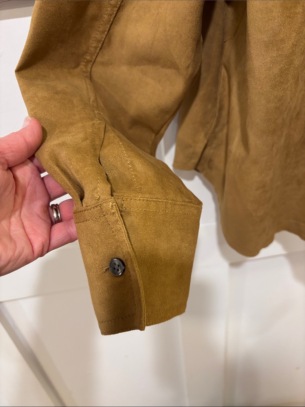 Banana Republic Caramel Brown Shirt Jacket - Picture 5 of 6